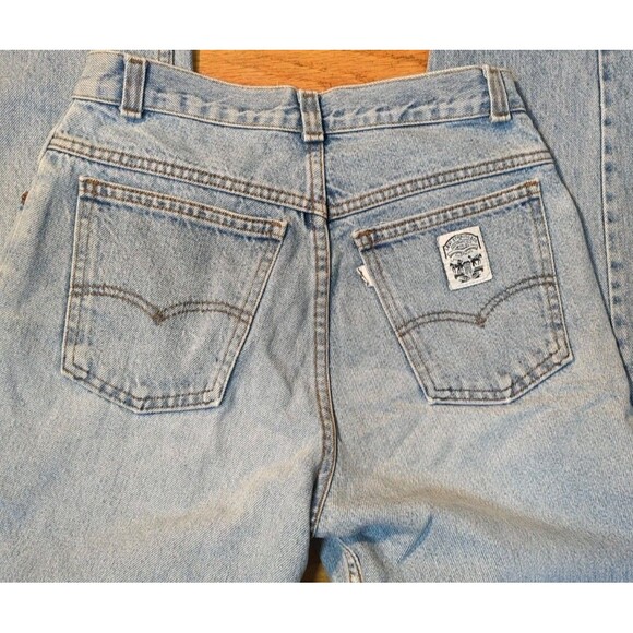 Vintage Levis Jeans Womens 13 Blue Denim Tapered Mom White Label USA 70s 80s EUC - Picture 7 of 10